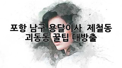 포항 남구 용달이사 🚚 제철동, 괴동동 꿀팁 대방출! ✨